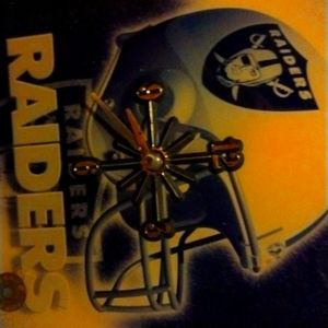Oakland raider clock